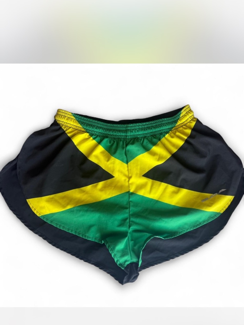 BOA Women’s Flag 1" Elite Split Running Shorts | Jamaica | EUC